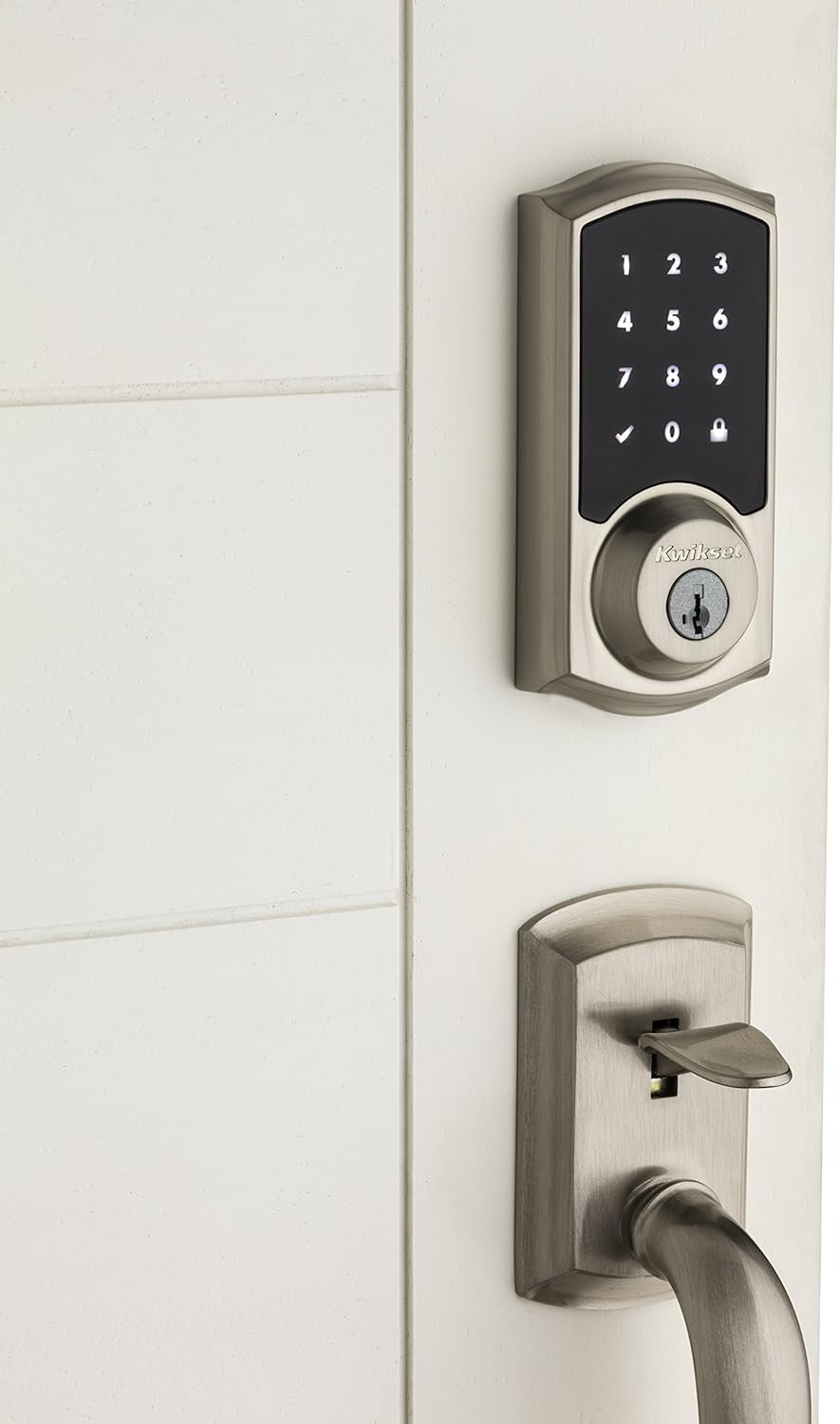 Gеt Sресіаl Prісе Kwikset 99160-002 SmartCode 916 Touchscreen Electronic Deadbolt Featuring SmartKey, Works with Alexa via SmartThings or Wink, Satin Nickel