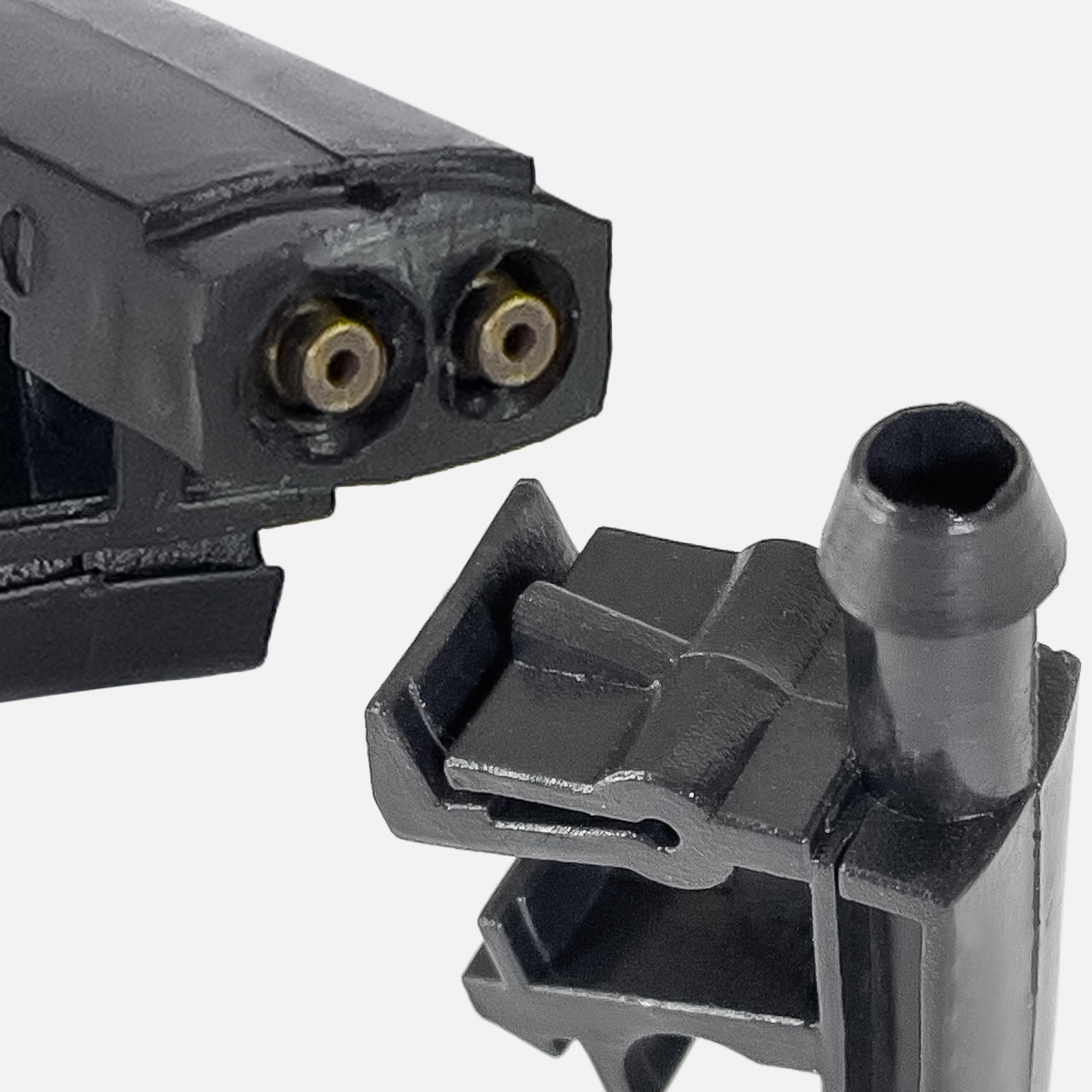 CLICKNFIT 2 sztuki dyszy do spryskiwaczy do spryskiwaczy do spryskiwaczy pasuje do Citroen Berlingo 1996-2016 / Peugeot Parner 1996-2016 6438A0 96084939