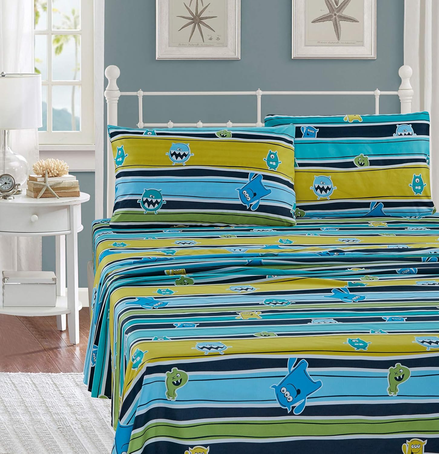 Luxury Home Collection 3 Piece Twin Size Fun Design Print