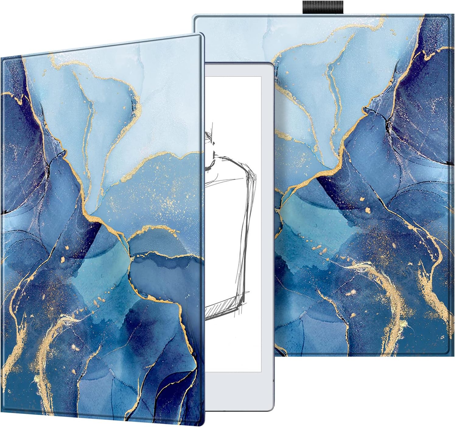 Fintie Slim Case Remarkable 2 Digital Paper Tablet 10.3 Inch (2020 Release) - Premium PU Leather Lightweight Bookfolio Cover with Pen Holder Not Fit Remarkable 1 Ocean Marble