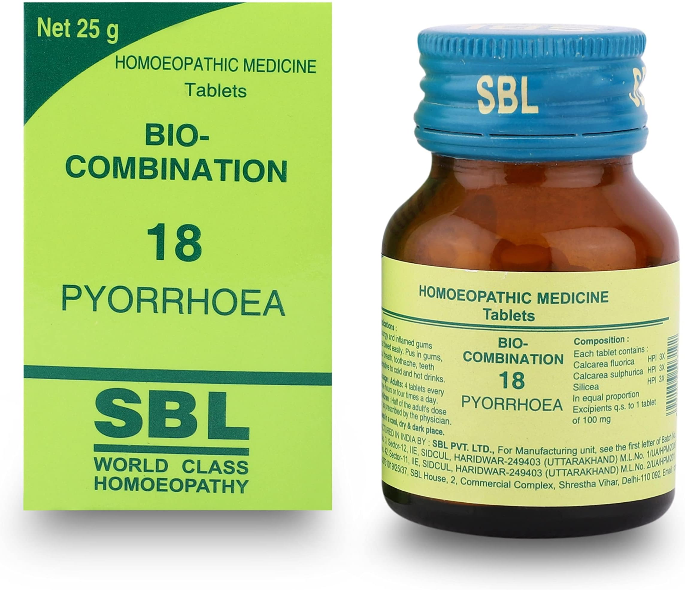 SBL's Bio-Combination 18 No. Tablets - 25 gm (Pack of 3)