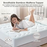 EHEYCIGA 140x190 cm Gél Matractopper Memory Foam Hűtő Funkcióval 7