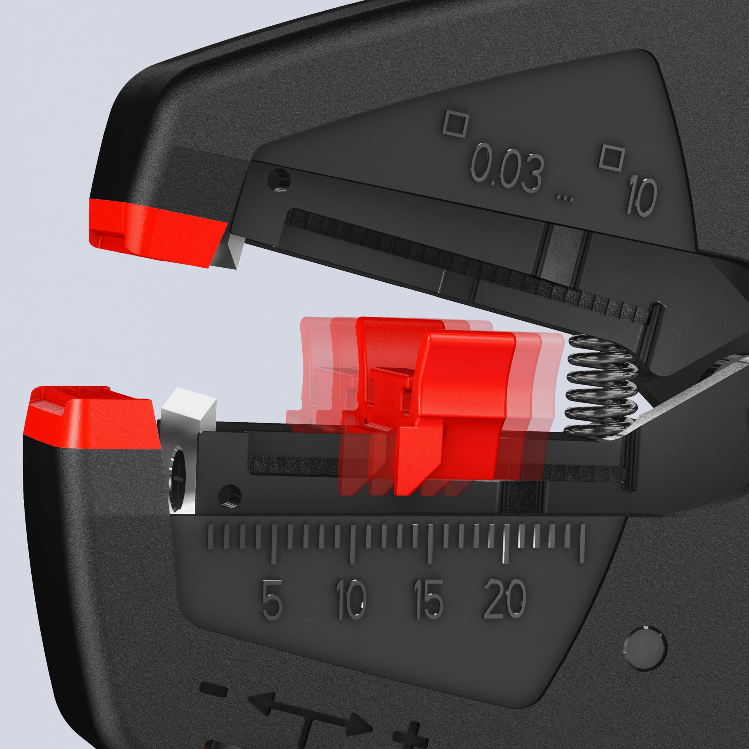 KNIPEX EvoStrip Selbsteinstellende Abisolierzange 200 mm 12 40 200
