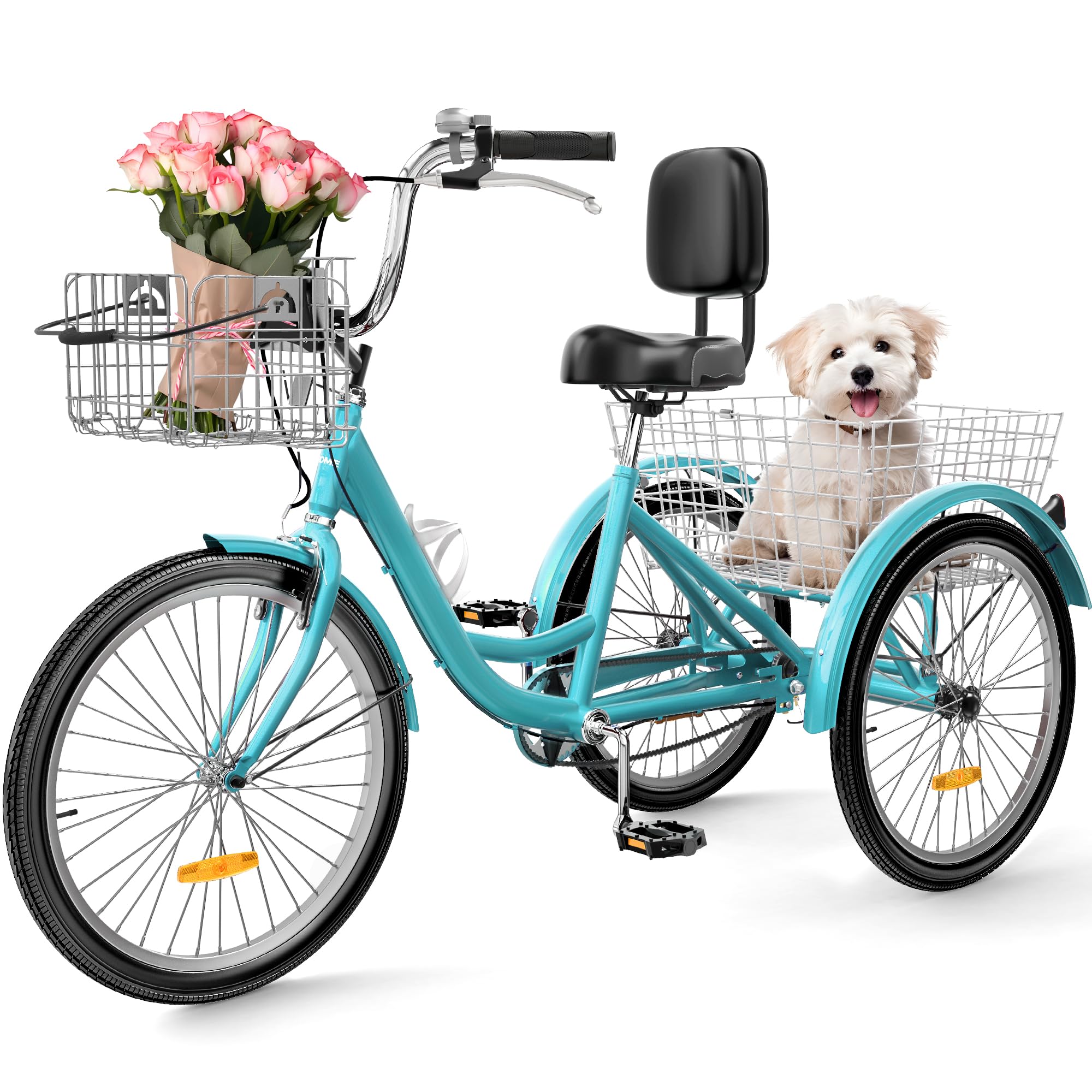 Trike For Adults Bike With Basket YITAHOME Adult Tricycle 24