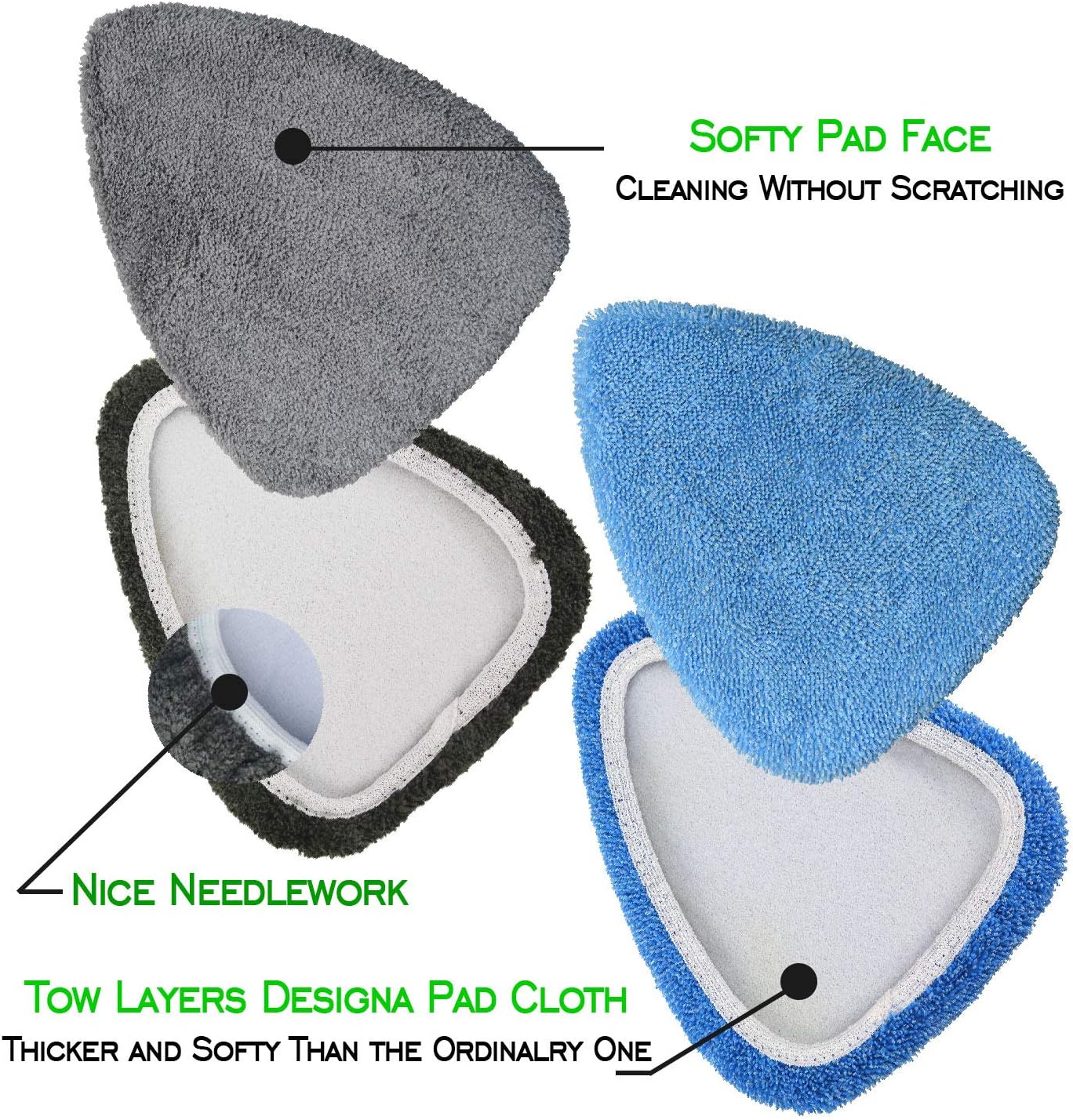 Windshield Cleaner Tool Car Window Cleaning Wand Glass Microfiber Brush Bigger Pad Thicker Softy Cloth, with Towel Spray Bottle Bag Kit Total 6 Pieces : Automotive