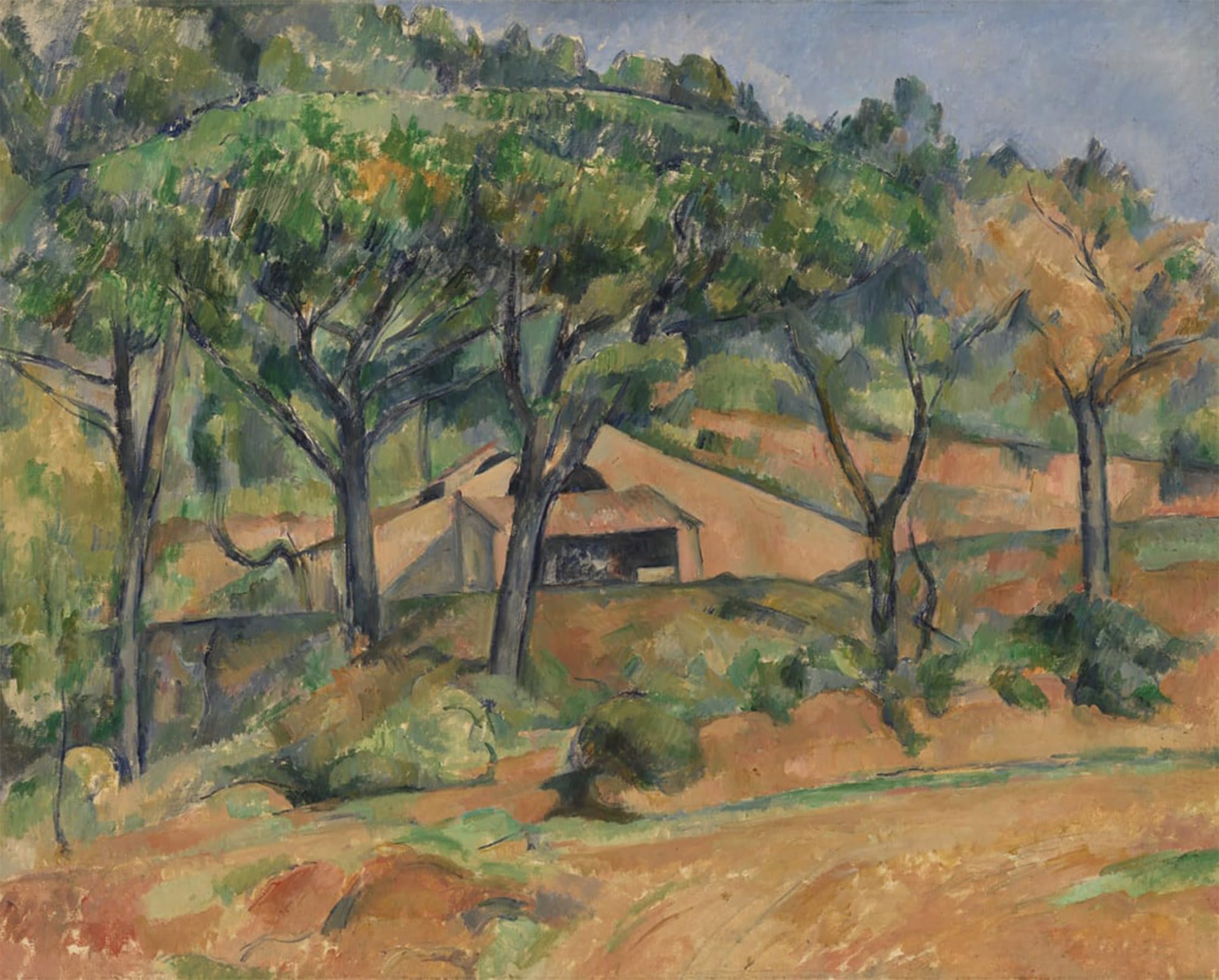 ARTXLXXBN Famous Print Painting Colorful Art Print House in Provence by Paul Cézanne Canvas Art Decorations for Home Decor 60x90cm