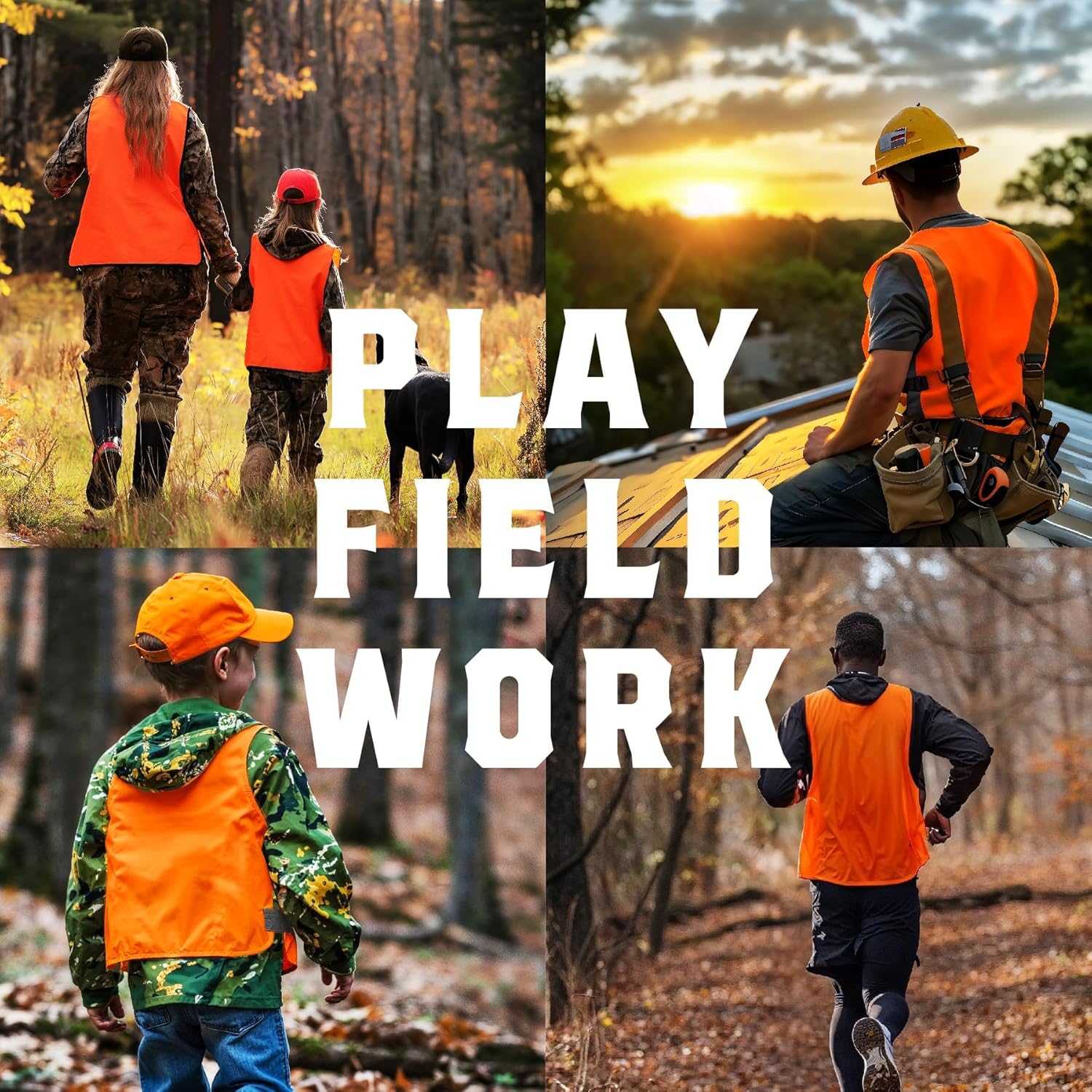 Klarny Outdoors Orange Safety Vest - High-Visibility Ultra Quiet Vest | Lightweight Waterproof Deer & Bow Hunting Gear - Image 6