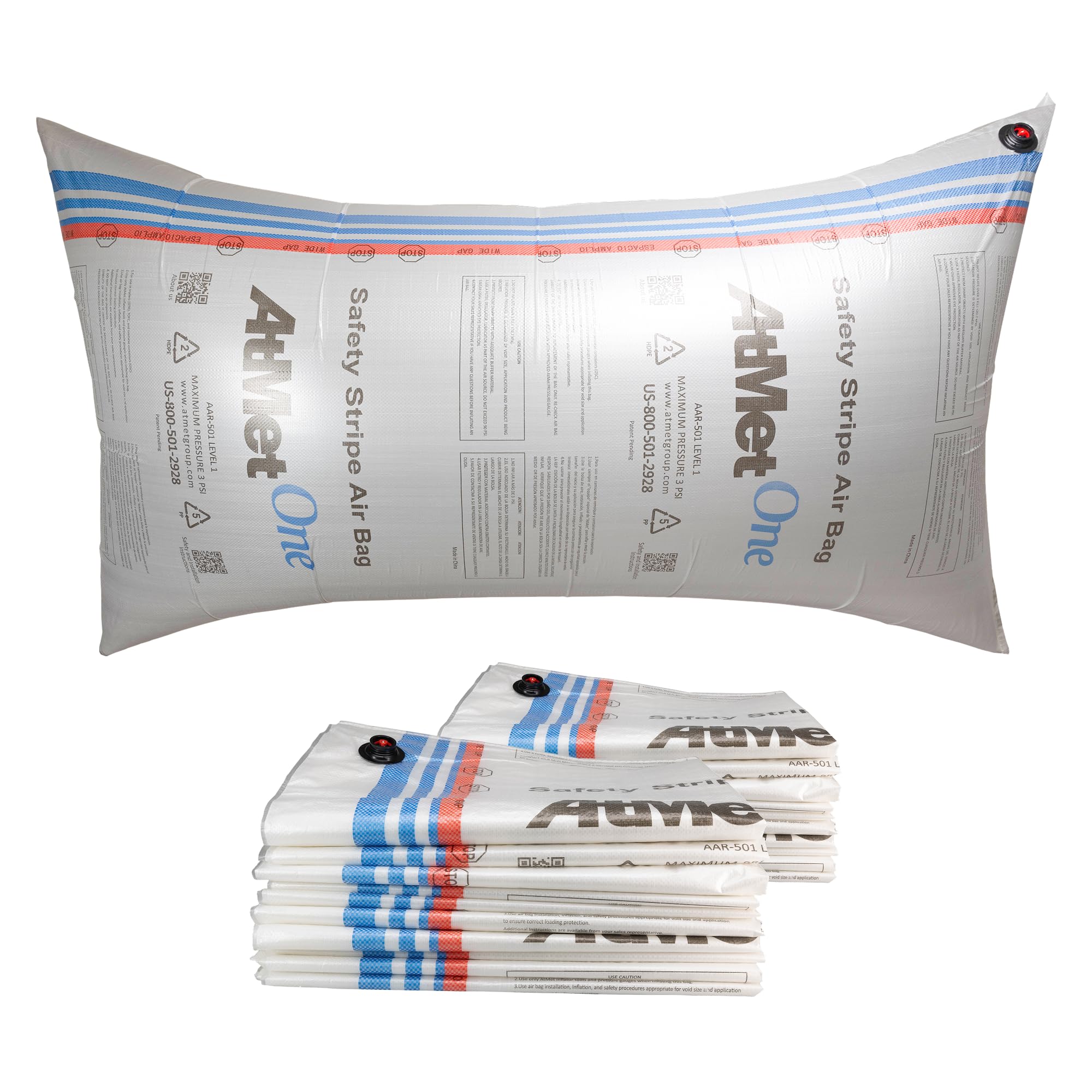 Dunnage Airbags 48" x 84", Pack of 20 - USA-Made Woven PP Dunnage Bags