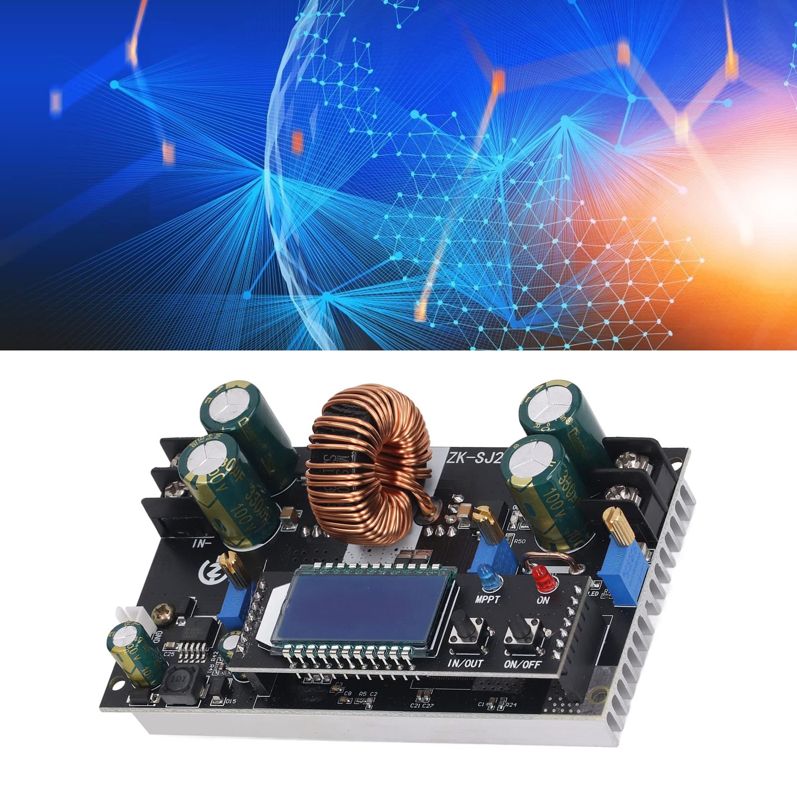 Modulo Boost, modulo Boost regolabile Display LCD Auto Boost Converter Output DC1.4-79V, regolatore solare, convertitori di potenza