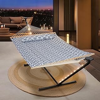 10 Pond Gazebo Ideas for Peaceful Garden Views 96 SUNCREAT Hammocks Outdoor 2 Person Hammock with Solar Powered Lights, Do...