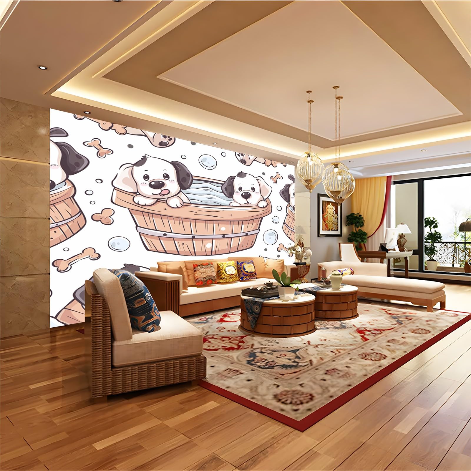 Fototapeta 250 x 175 cm, z kreskówki, motyw 3D, wysokiej jakości XXL, nowoczesna dekoracja ścienna, tapeta, biała tapeta z włókniny, do salonu, sypialni, biura