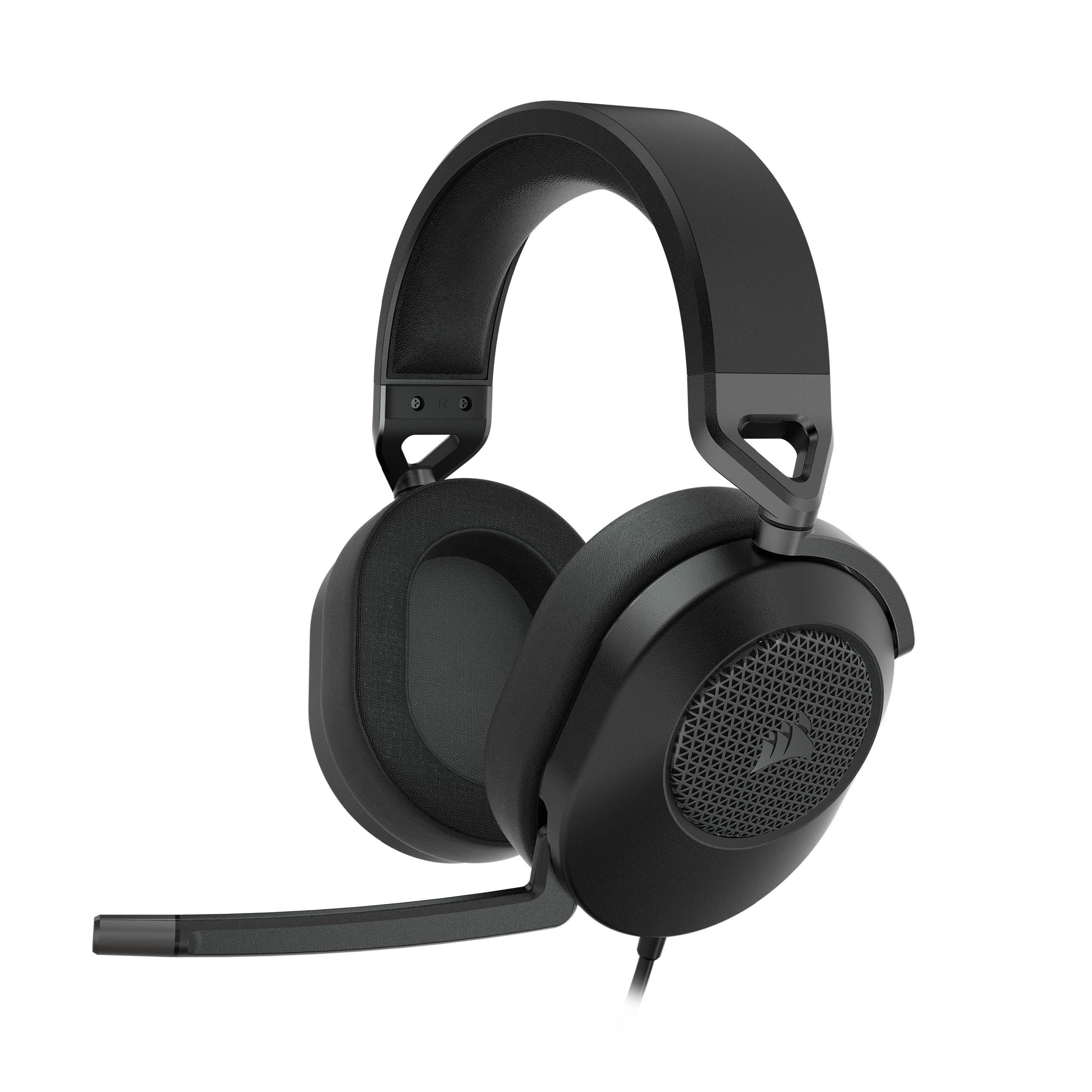 Corsair HS65 SURROUND Cuffie Gaming Cablate 7.1 Multipiattaforma – Carbonio | Dolby 7.1 Suono Surround, SonarWorks SoundID, Compatibili con iCUE, PC, Mac, PS5, PS4, Xbox, Nintendo Switch, Mobile