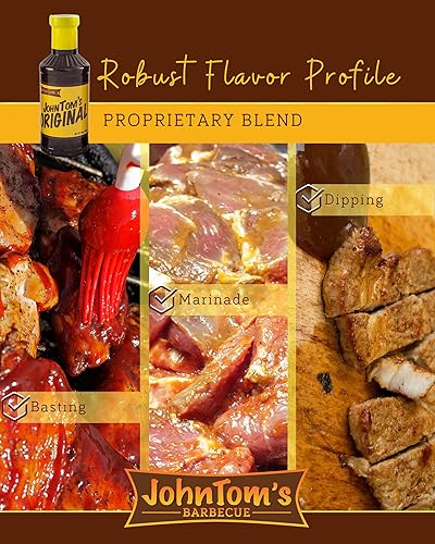 Miniatura 3 de JohnTom's Barbecue Salsa original  Salsa gourmet BBQ de 20 oz. Botella  Hecho con todos los ingredientes naturales. Bueno como adobo de pechuga,