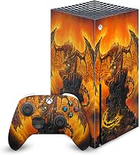 Head Case Designs Officially Licensed Ed Beard Jr Harbinger of Fire Dragons Vinyl Sticker Gaming Skin Decal Cover Compatible with Xbox Series X Console and Controller Bundle