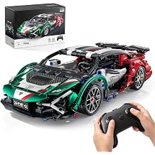 STEM Building Toys for Kids, Remote Control Race Car Building Block Set
