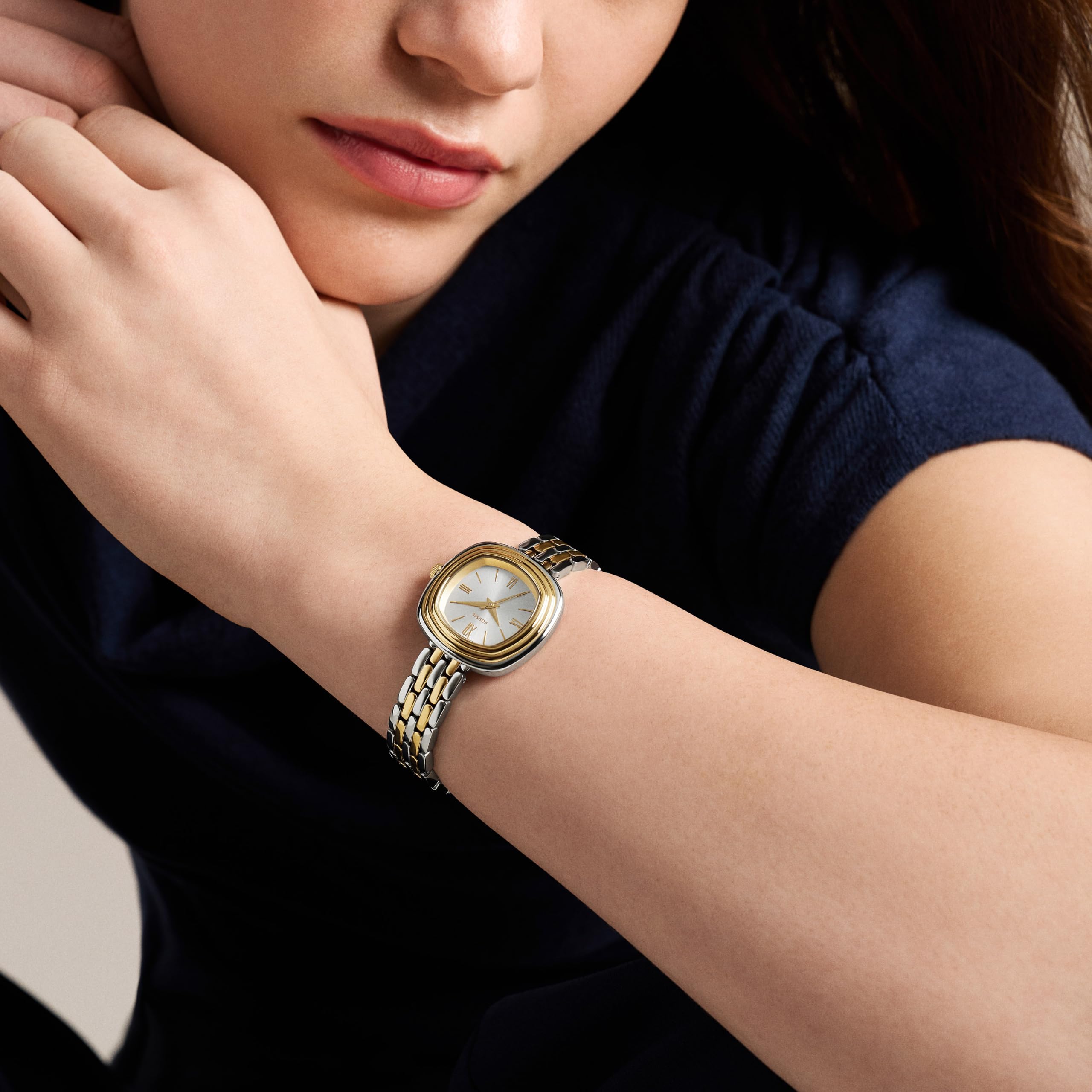 Fossil Emerson Donna Orologio in acciaio inossidabile bicolore 30MM, ES5509