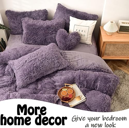 Miniatura 6 de MorroMorn Fundas de almohada decorativas, 2 paquetes de fundas de almohada de piel sintética tamaño estándar, fundas de almohada de lujo lanudo con