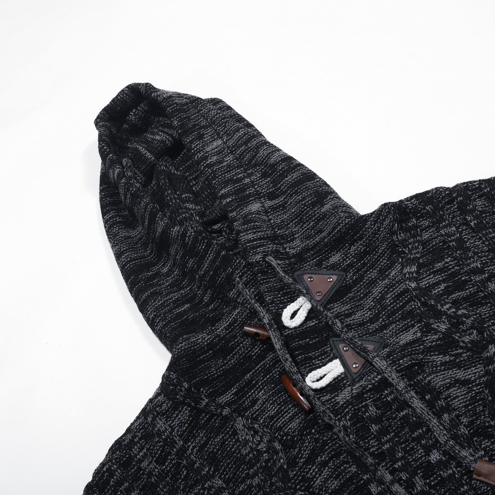 Maglione da uomo a maniche lunghe con collo alto, slim fit