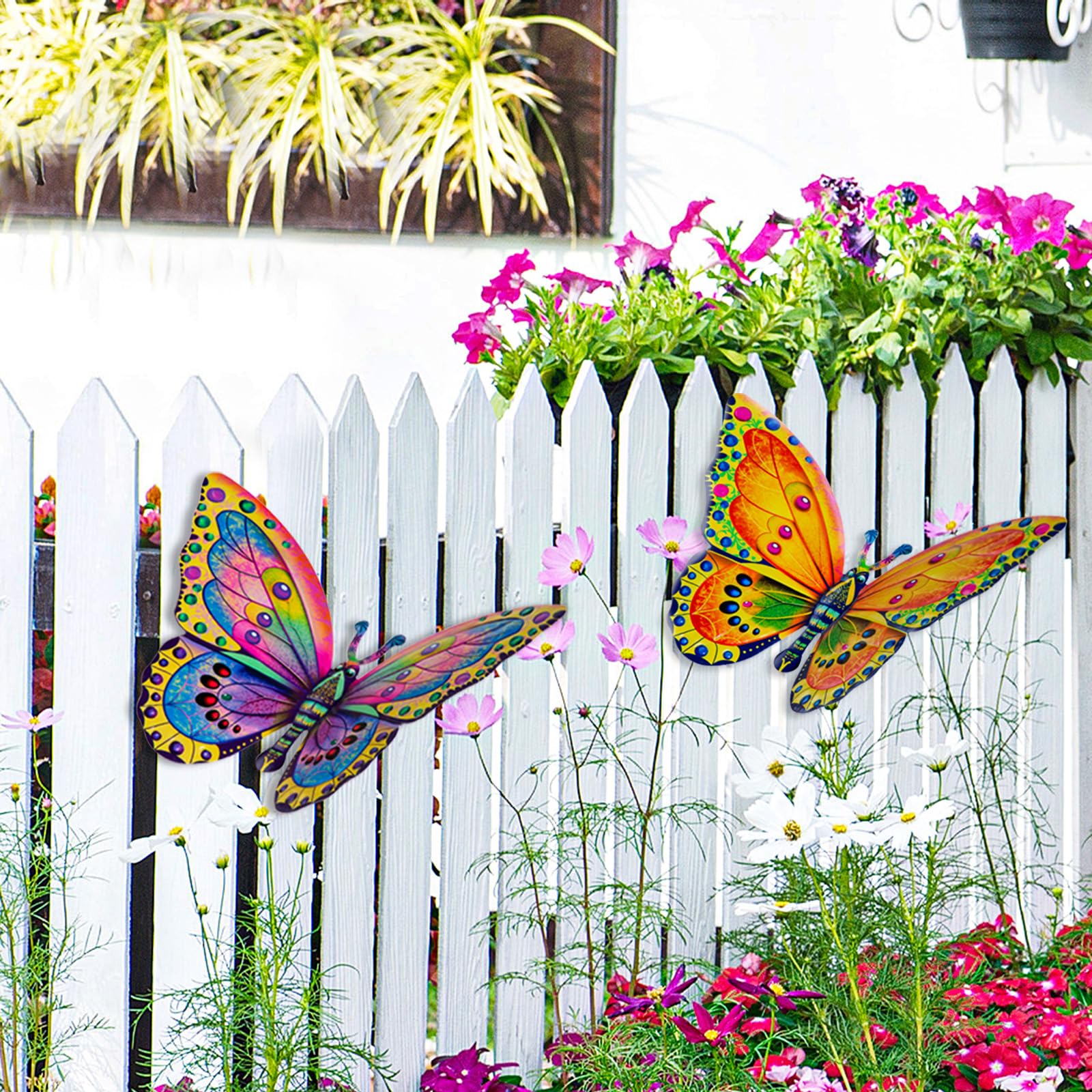 Decorazioni da parete a forma di farfalla per il giardino