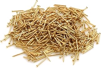 Design61 Rundkopfstifte Nägel Nagel 1,0 x 12 mm Eisen vermessingt 50g ca. 590 St.