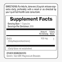 Vista 3 de FITO MEDIC'S Lab DHEA dhea 100mg 200 Capsules dhea Supplement dhea Supplement for Women dhea Supplement for Men Ultra high Absorption.