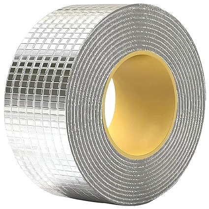 B.S Burhani Enterprise Leakage Repair Waterproof Tape for Pipe Leakage Roof Water Leakage Solution Aluminium Foil Tape Waterproof Adhesive Tape Sealing Butyl Rubber Tape for Leakage