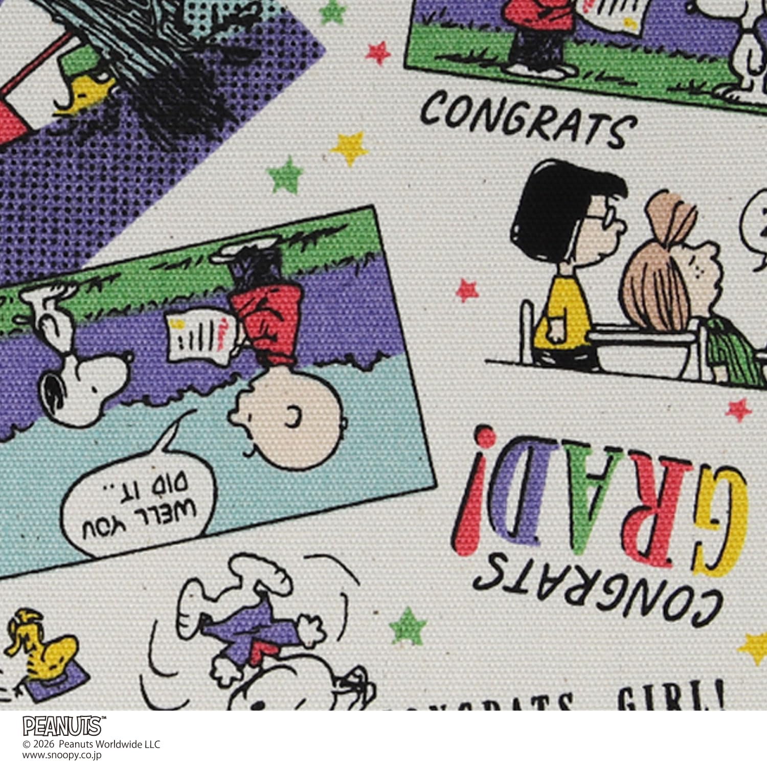 Amazon | 清原(KIYOHARA) PEANUTS スヌーピー オックス 生地 スクール