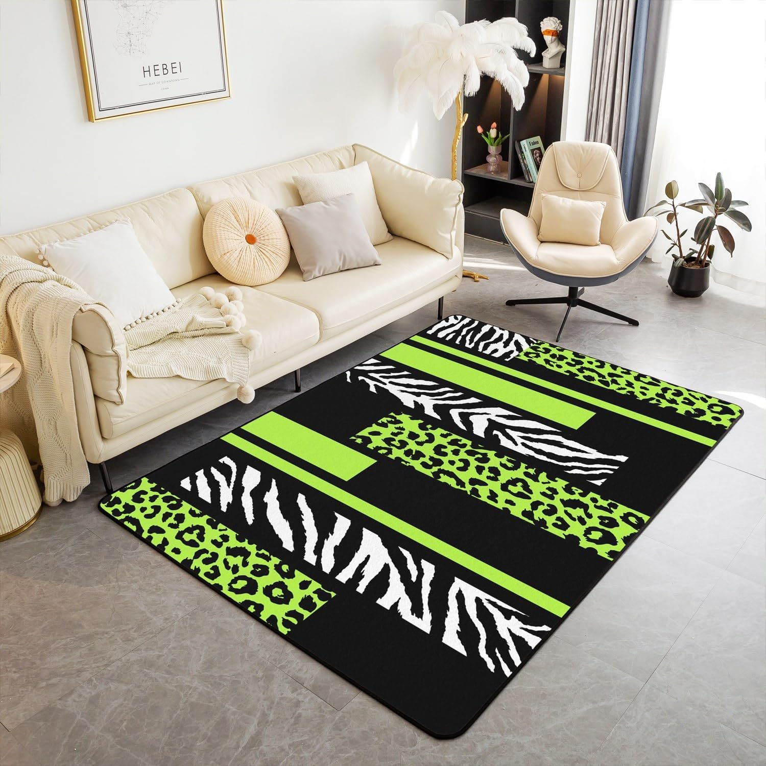 Tapis 100% polyester doux à poils courts pour entretien facile en salon