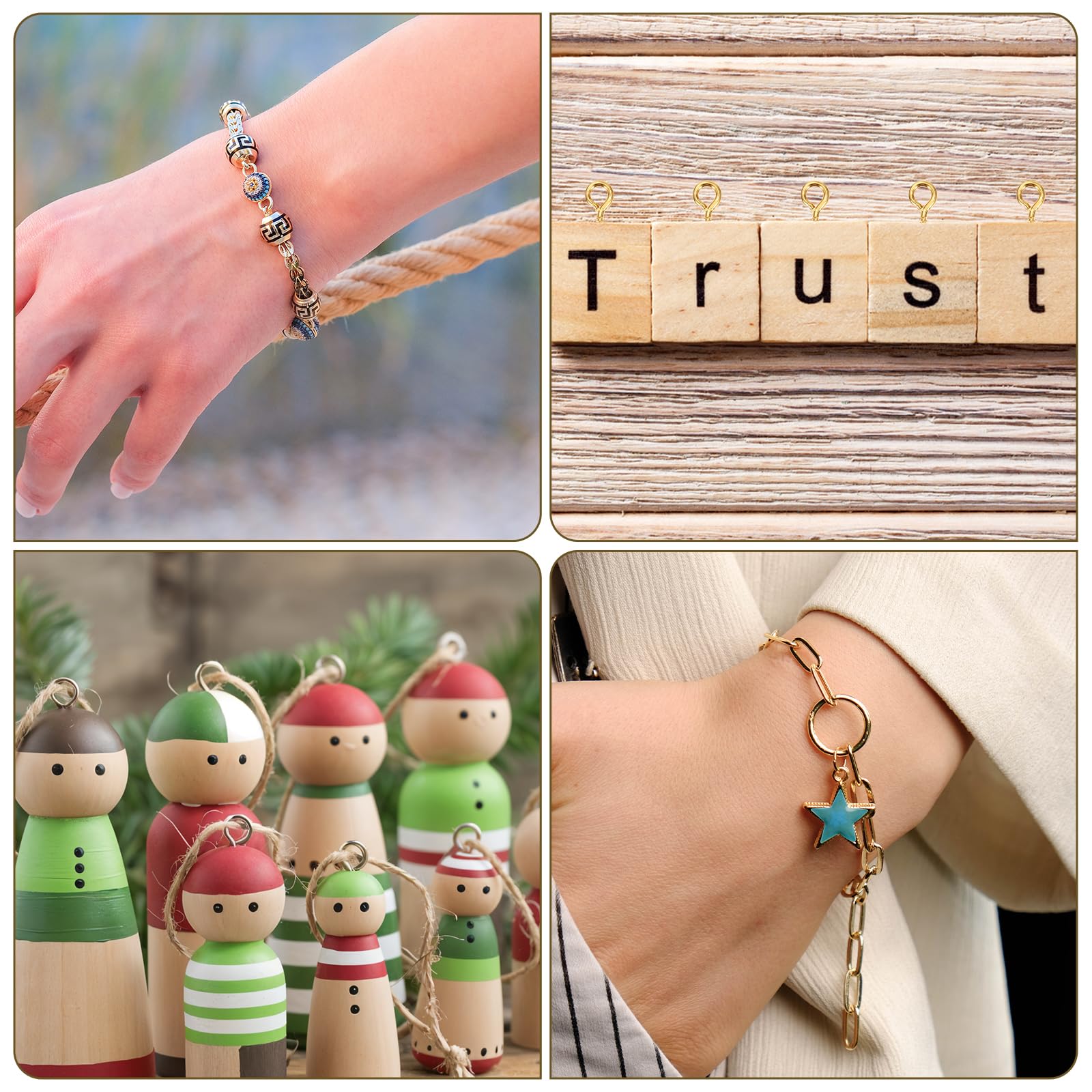 400 Viti Con Occhiello In 3 Misure - Per Gioielli E Fai Da Te - Foto 5