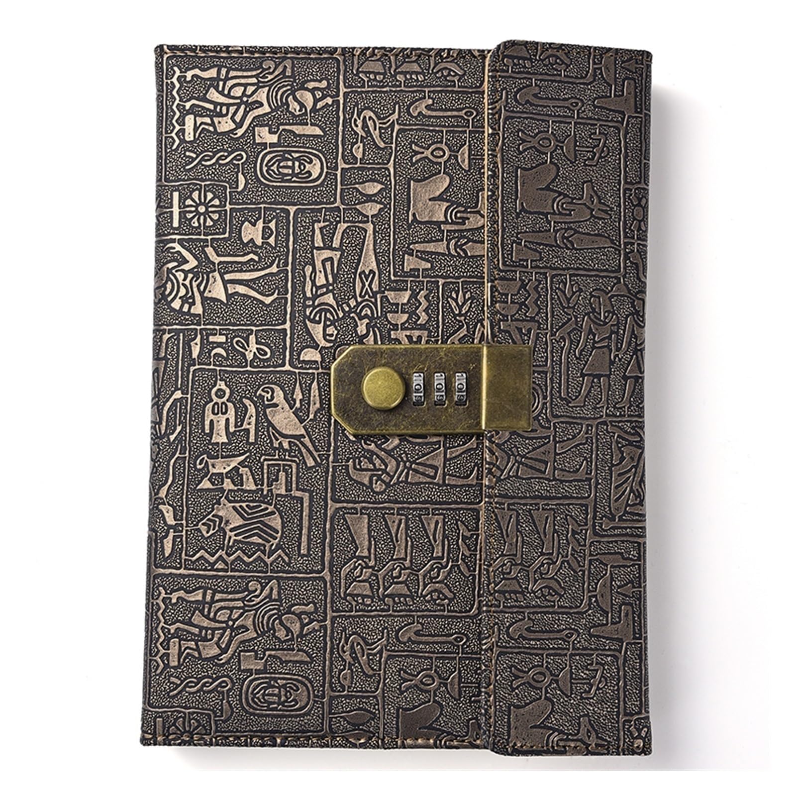 Carnet A6 avec serrure style rétro européen, un journal intime vintage et élégant pour vos écrits