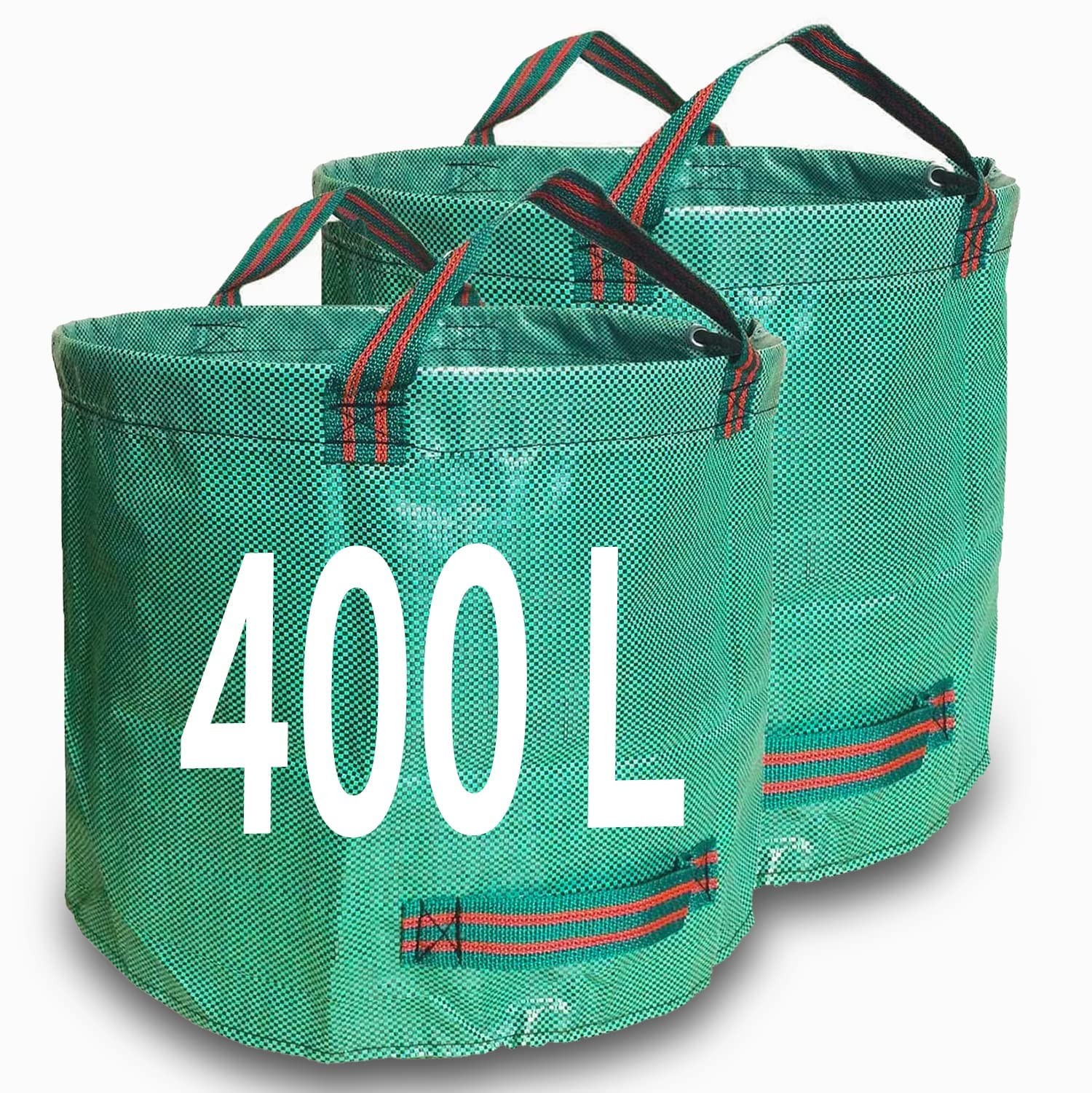 Singwow Garden Waste Bags 500L x 2 Heavy Duty Bin Bags, Reusable Garden Sacks with Handles, Ideal for Collecting Yard Waste, Plant waste grass and Leaves (500L) — view 12