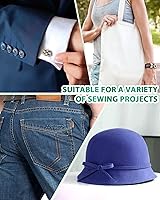 Vista 6 de PLANTIONAL Entretela fusible termoadhesiva de algodón tejido: 44 pulgadas X 2 yardas Color blanco Peso medio 100% algodón Interfaz de un solo lado