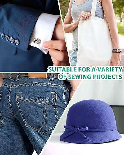 Miniatura 6 de PLANTIONAL Interfaz fusible de algodón tejido termoadhesivo 44 pulgadas x 2 yardas Blanco Peso pesado 100% algodón Interfaz de una cara para blusas,