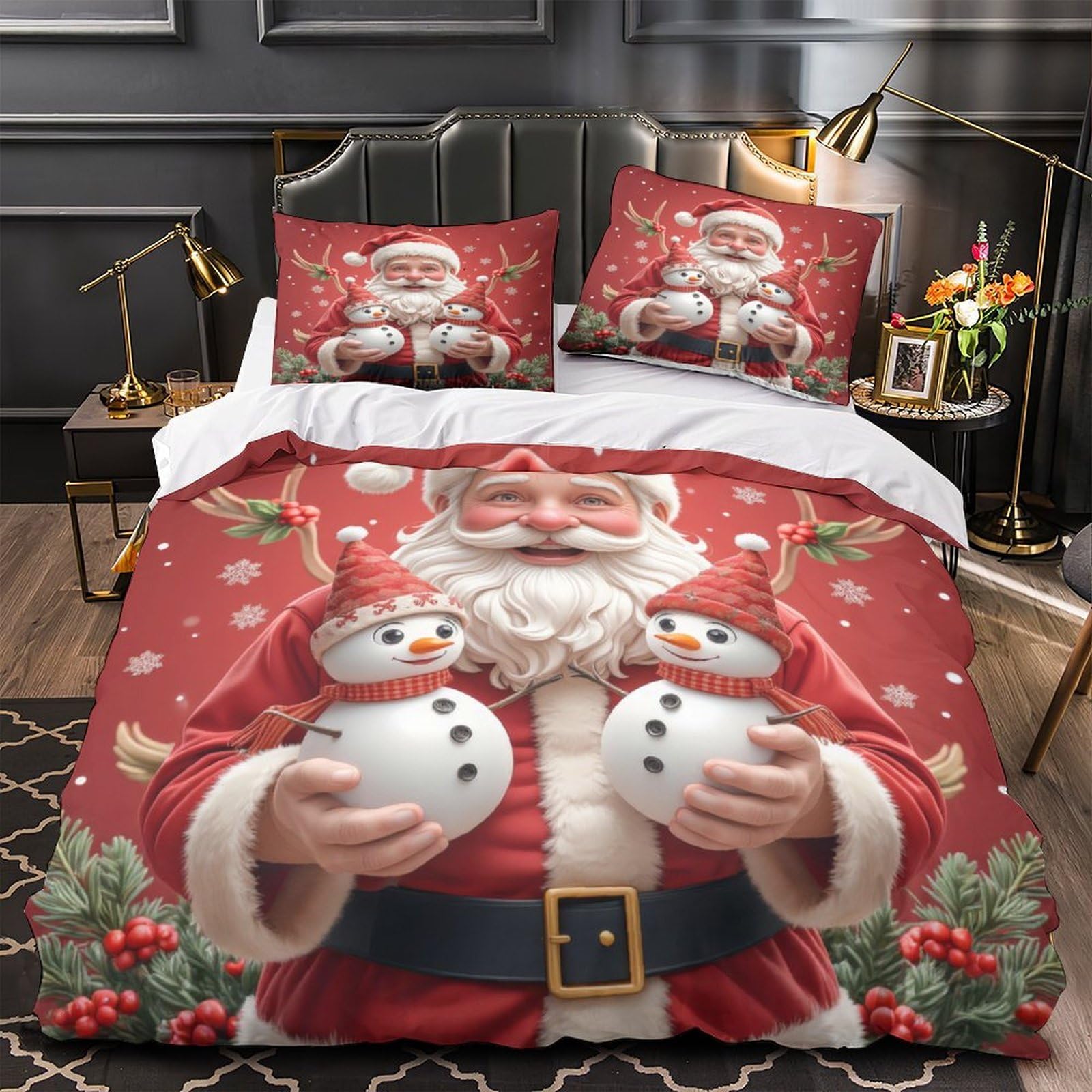 Housse de couette voilier coucher de soleil pour chambre adulte et enfant