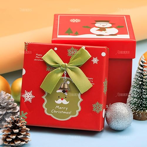 Miniatura 3 de AUEAR, Paquete de 60 mini cascabeles de bronce de 1.024 in, adornos decorativos para árbol de Navidad para fiestas, campanillas de viento,