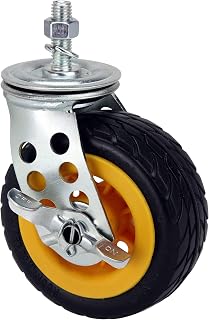 Rock-N-Roller Ground Glider Caster with Brake 5" x 2" 2-Pack for R6G, R8, R10 & R11G Multi-Carts