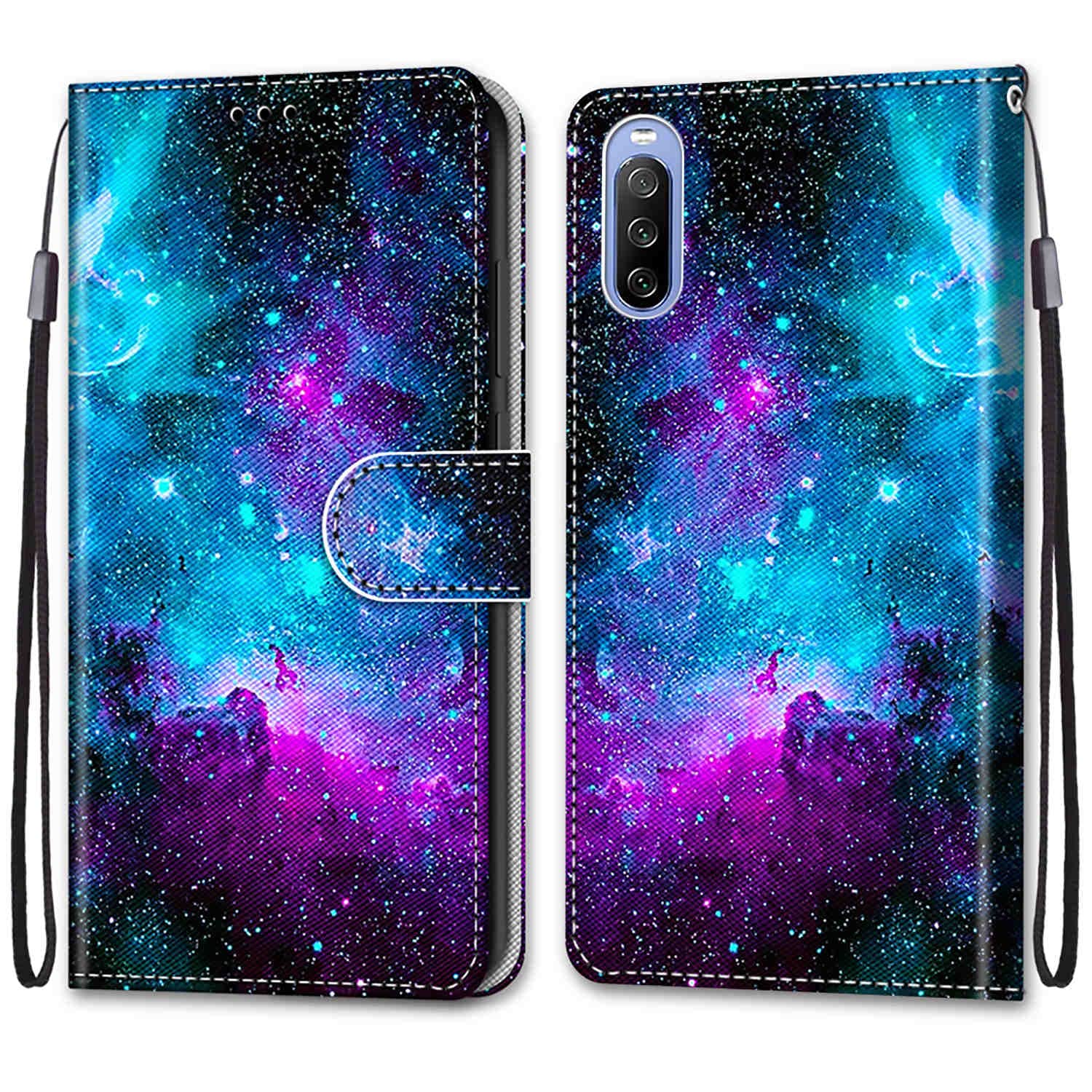 Custodia Portafoglio In Pelle Per Sony Xperia 10 / XA3 – Chiusura Magnetica, Colore Rosso
