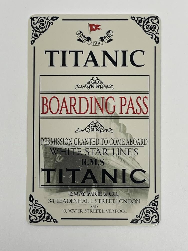 Titanic 初航海 ポスター　証明書付き額入り Titanic 初航海 ポスター 証明書付き額入り Titanic 初航海