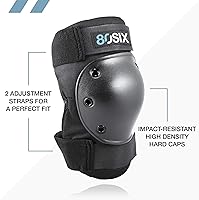 Vista 3 de 80SIX Juego de almohadillas multideporte: equipo de protección para patineta, ciclismo, patinaje sobre ruedas y scooter
