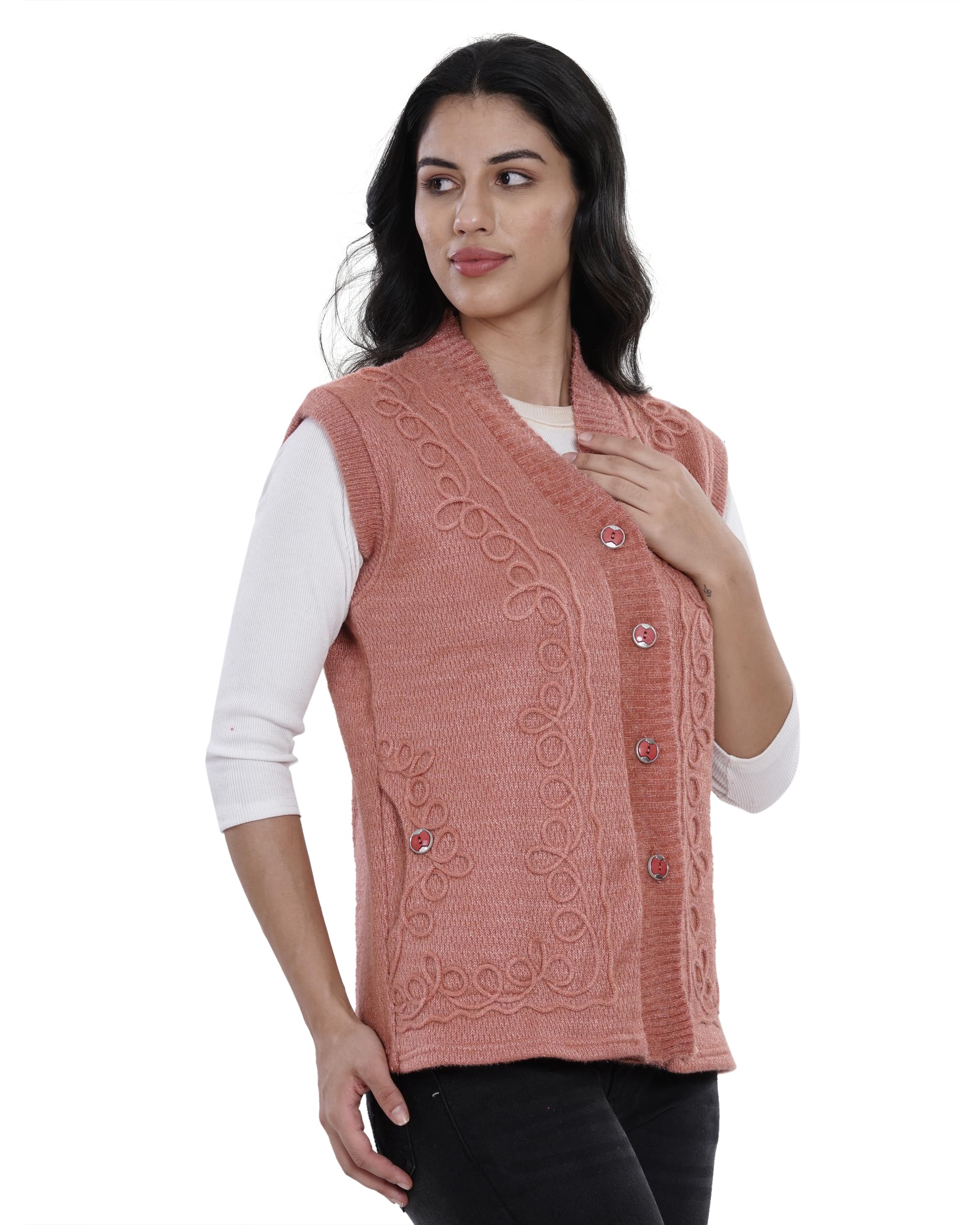 Women OSWAL Slevee Less FINE Wool-image-8