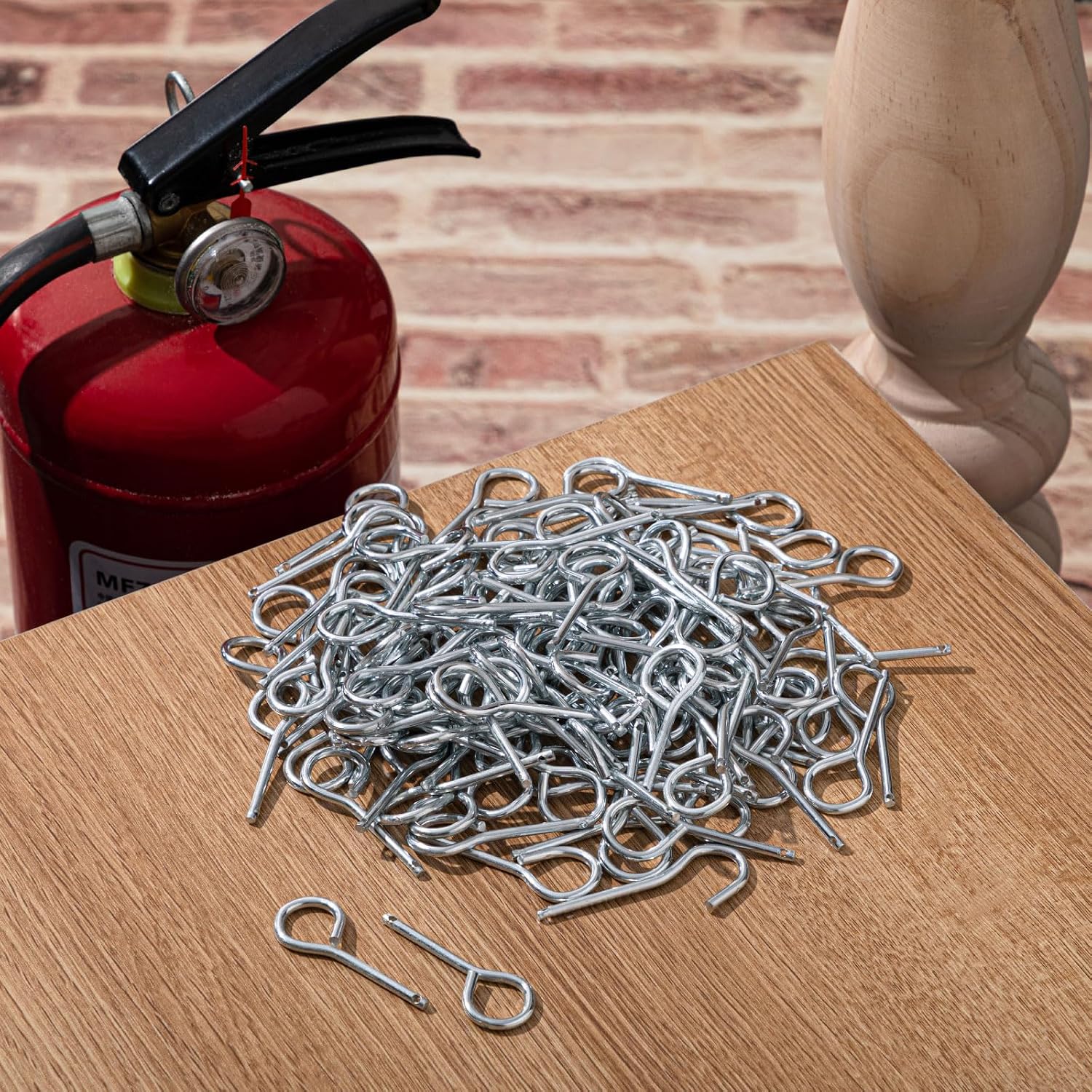 Blulu 200 Pcs Fire Extinguisher Pull Pins Accessories Bulk Safety Lock Hook