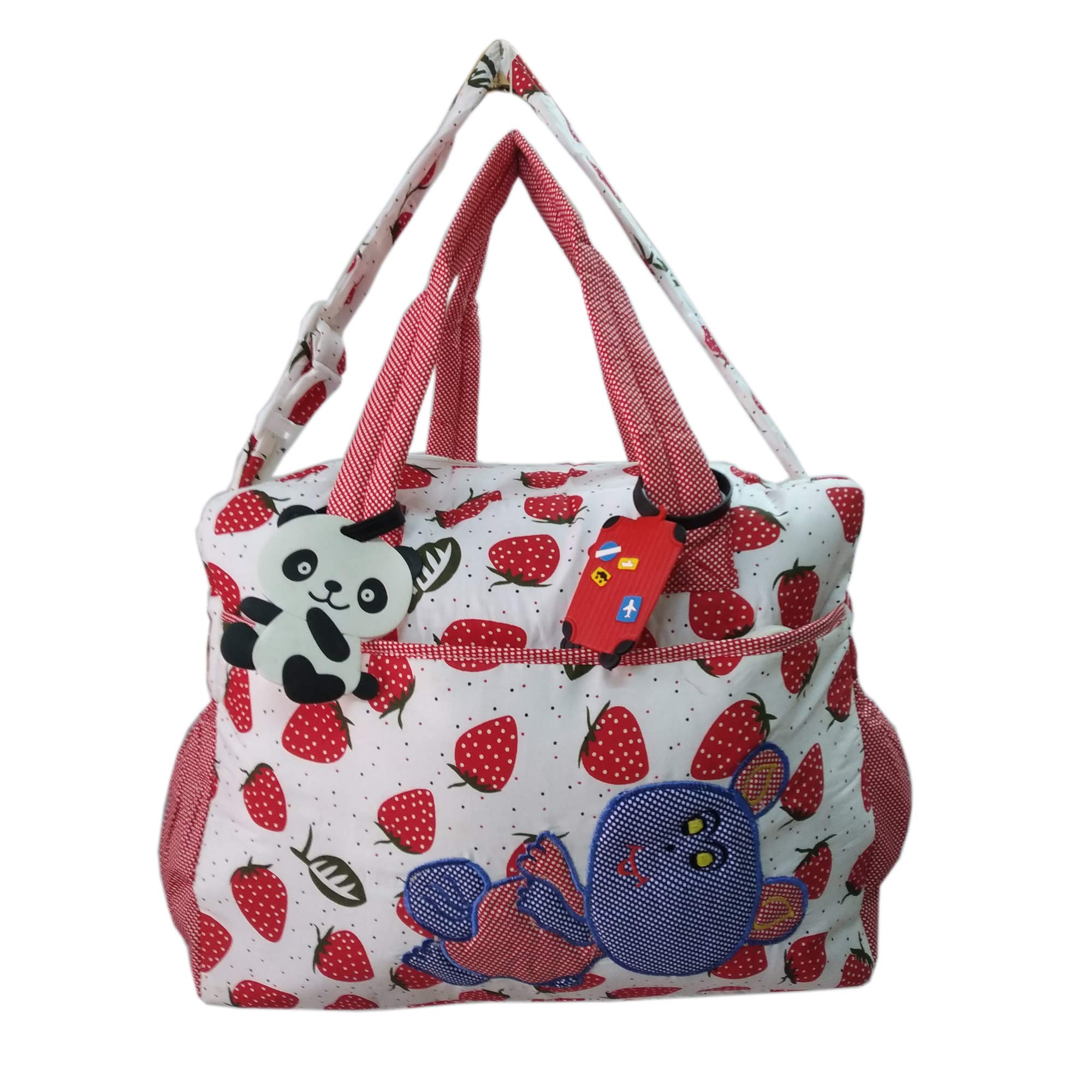 Love Baby Diaper Bag Multi-Utility Applique - DBB14 Red-picture-24