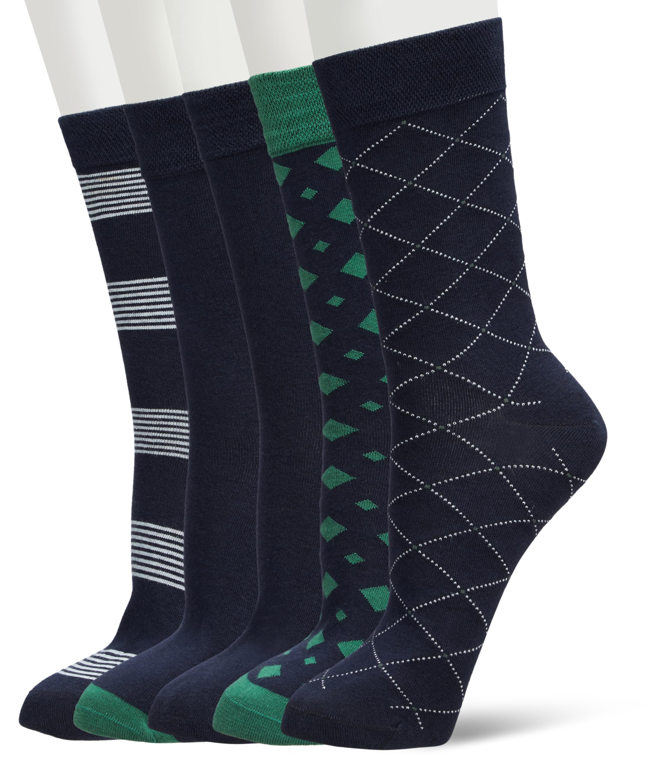 Men's Calf Length Cotton Formal/Casual Multicolored Free Size Socks (Available in Pack of 3 Pairs & Pack of 5 Pairs)-image-42