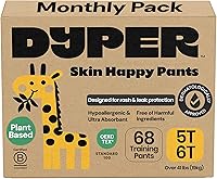 Vista 1 de DYPER Toddler Training Pants 5T-6T for Boys & Girls Hypoallergenic,Unscented, Plant-Based & Perfect for Sensitive Skin, Leakproof Potty Training