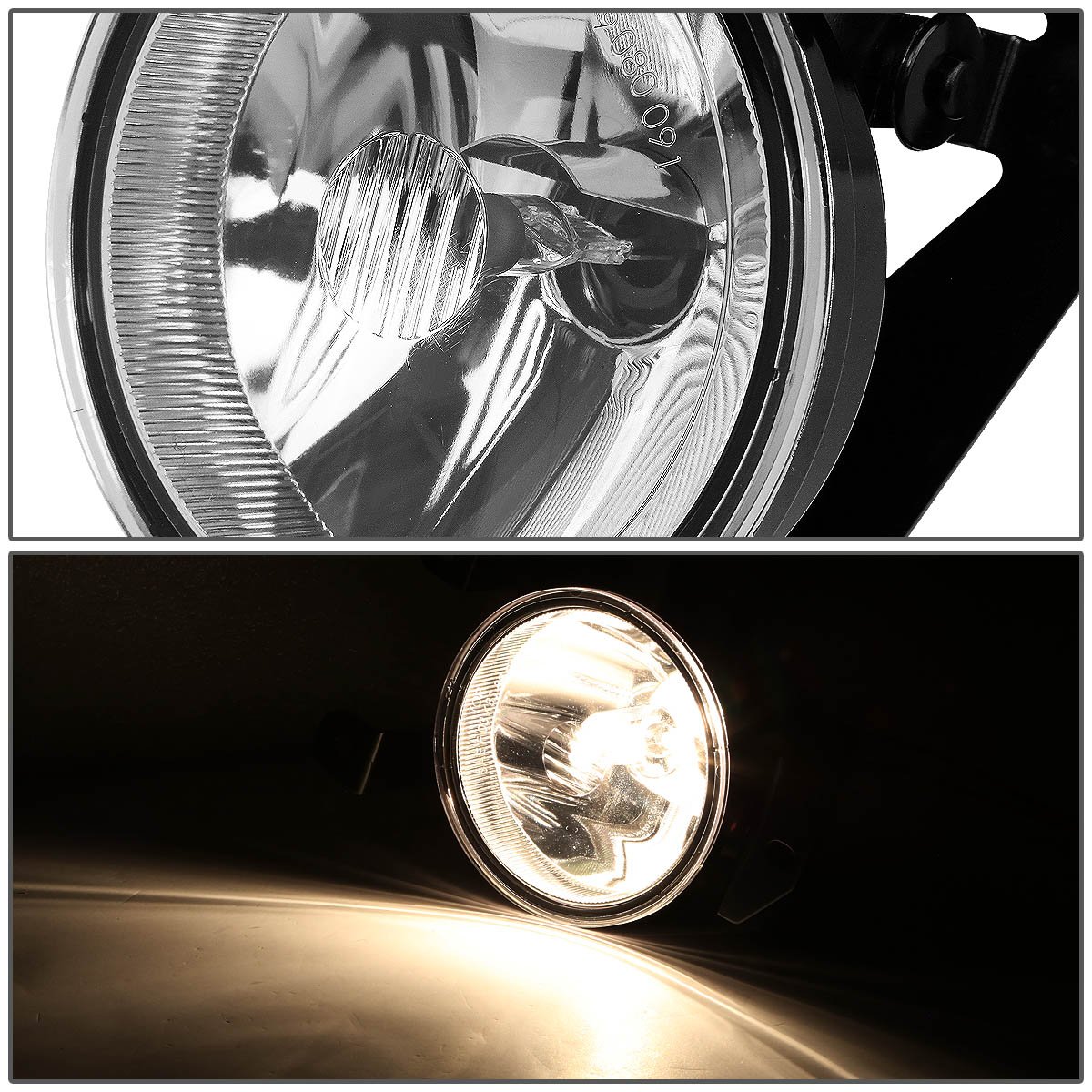 Auto Dynasty Fog lights Compatible with 1992-2007 Cadillac Escalade Sierra C3 Denali GMC Yukon 1500 Denali Pontiac Bonneville, Pair of OE Style Front Bumper Fog Light Lamp, Clear Lens