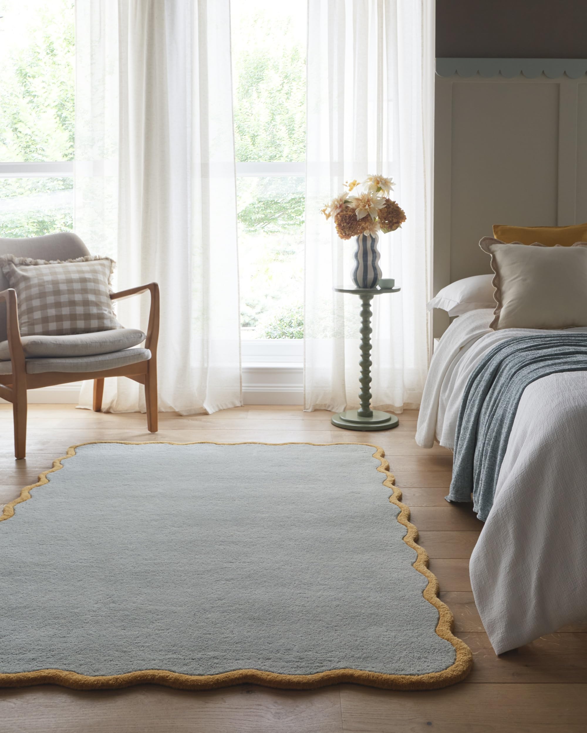 Border Joint Rug Scallop Border Rug