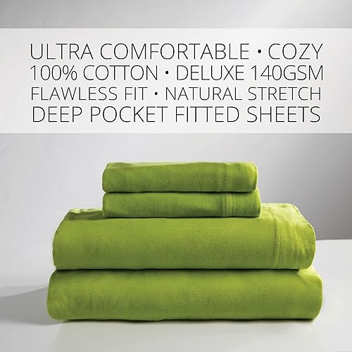 Miniatura 7 de Juego de sábanas de algodón jersey de Baltic Linen Company, franela, Azul, King