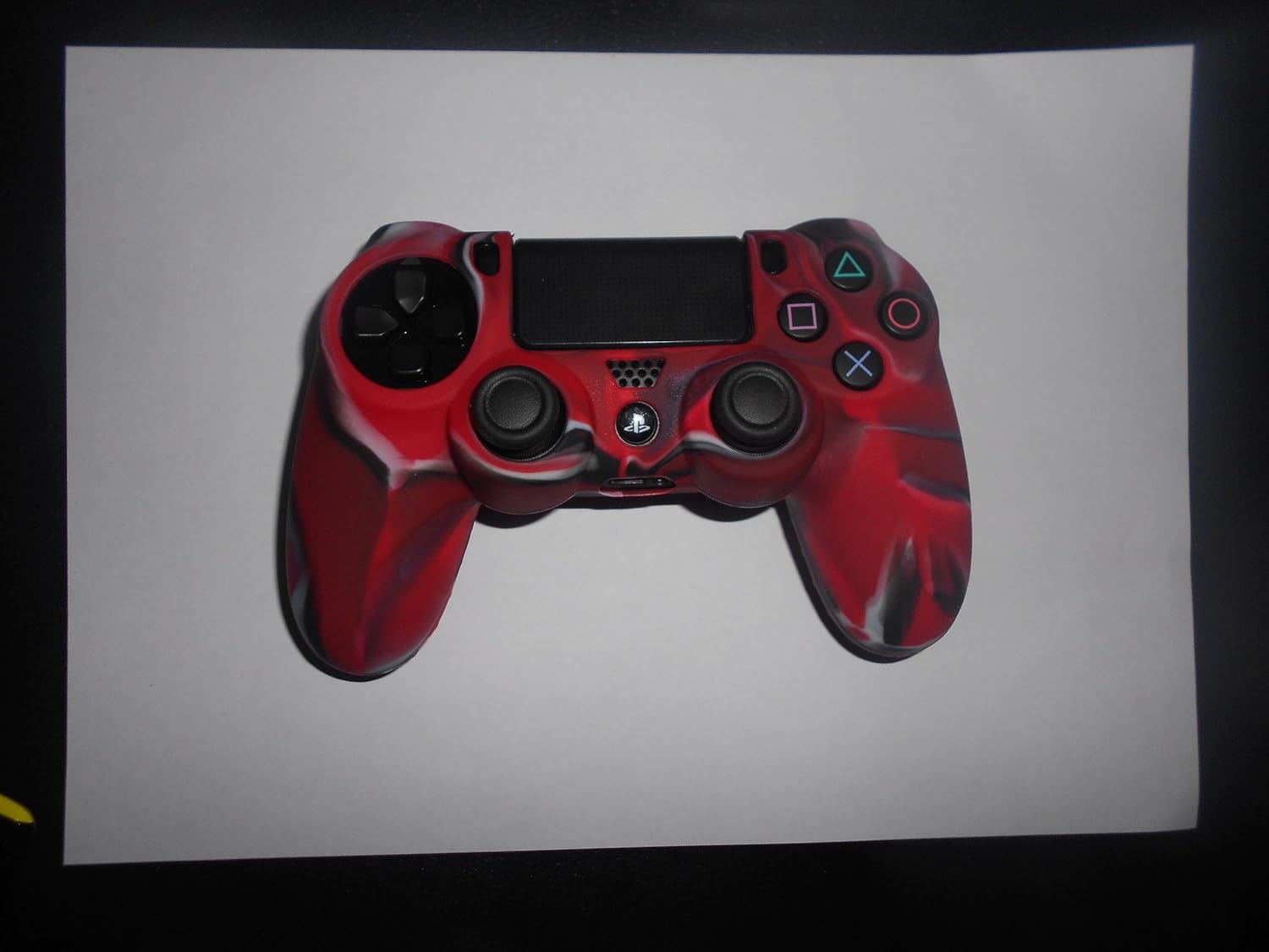 Pythons Protective Case for Sony Playstation 4 Ps4 Controller, Red and Black Camouflage Color