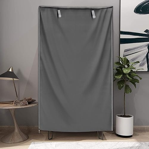 Miniatura 38 de Cubierta de estante de alambre, 600D, resistente al agua, a prueba de polvo, cubierta de estante de almacenamiento con cremallera para estantes