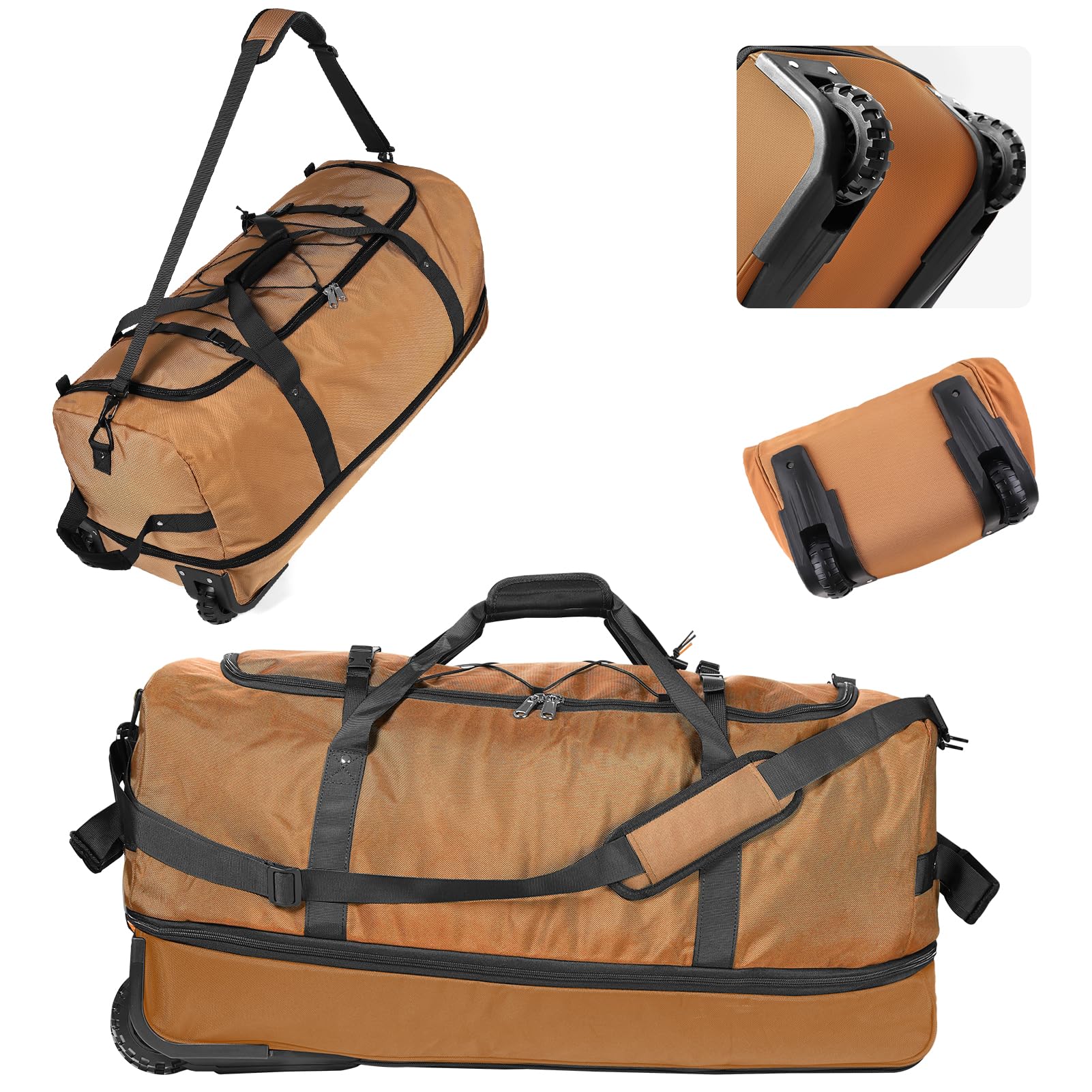 Amazon | Packitvel 32インチ ソフトサイド キャリーオンダッフル